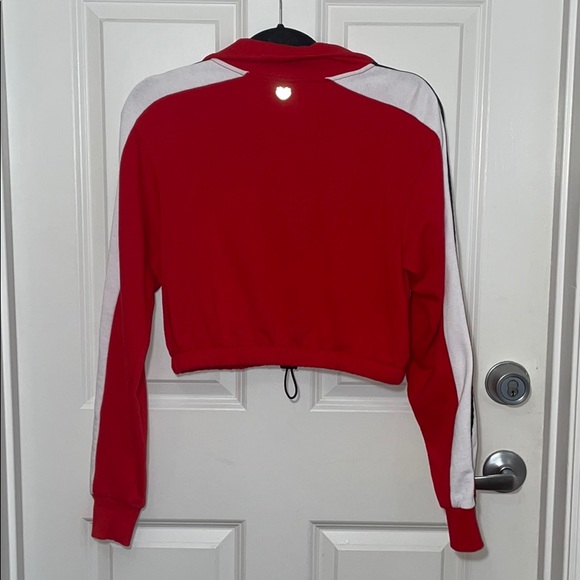 Forever 21 Cropped Pullover Sweater Red White - Picture 5 of 8
